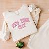 Simply Sage Market Embroidered New York Varsity Lightweight Garment Dyed Sweatshirt - 3 of 4