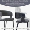 WJSHome Dining Chairs Set Of 2, Modern Kitchen Dining Room Chairs Comfortable Ergonomic Backrest Dinner Chairs for Living Room - 4 of 4