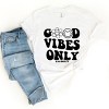 Simply Sage Market S.W.Smiley Good Vibes Only Smiley Face Short Sleeve Tee - 3 of 4