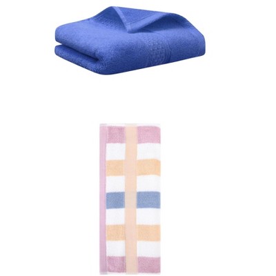 REGALWOVEN Cotton Absorbent Soft Decorative Hand Towels 13" x 30"/13" x 29" 2 Pcs