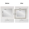 Amanti Art Mirror Makeover Bathroom Mirror Frame Border Kit - Fully Assembled Peel and Stick Frame - Mirror NOT Included - Dove Greywash Narrow Trim - 3 of 4