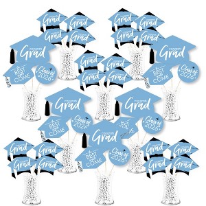 Big Dot of Happiness 2026 Light Blue Graduation Party Centerpiece Sticks - Showstopper Table Toppers - 35 Pieces - 1 of 4