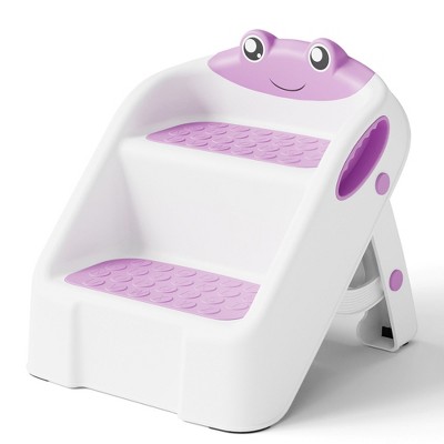 Napei Kids' Foldable Step Stool, Lightweight & Adorable for Potty Training, Bathroom Sink & Bedroom Use