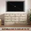 Coolmee Wood Dressers for with 12 Rattan Drawers, 61" Wide Chest of Drawers, Hallway, Wooden Closet Dressers, Modern TV Stand Dresser for 65 Inch TV - 4 of 4