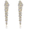 Guili Sophisticated 14k Gold Plated Cubic Zirconia Linear Earrings Ð Elegant, Sparkling Jewelry with a Sleek, Timeless Design - 2 of 2