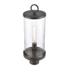 Elk Home Hopkins 1 - Light Post Light in  Charcoal Black - image 3 of 3