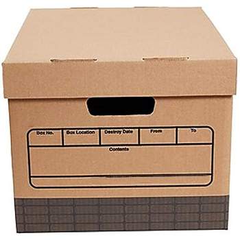 MyOfficeInnovations Medium Duty 100% Recycled Storage Boxes Letter/Legal Size 12/Pack 690747