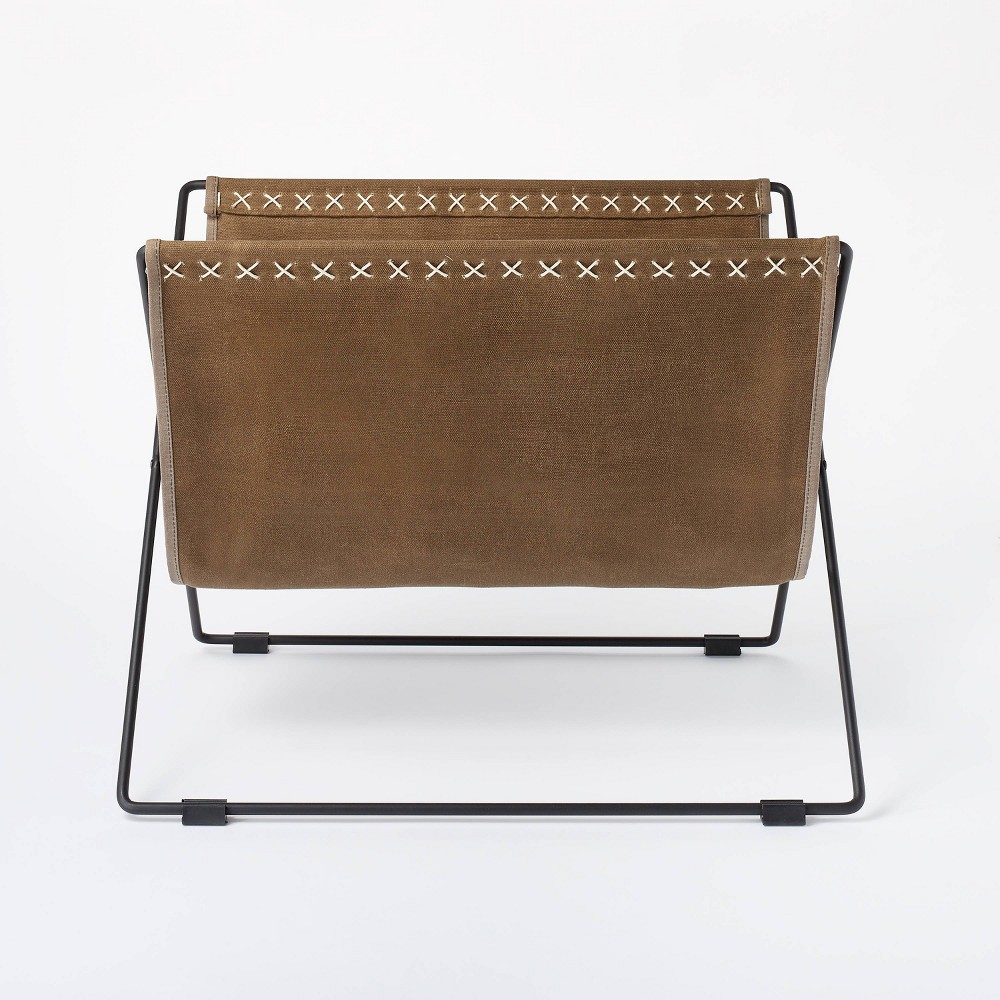Waxed Canvas Log Holder - Threshold™ designed with Studio McGee