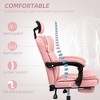 Aghana Digitals Pink PU Leather Executive Office Chair with Reclining High Back, Headrest, - 3 of 4