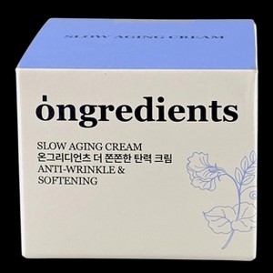 Ongredients Slow Aging Cream Anti-Wrinkle & Softening - 1.69 oz - Slow Down, Glow Up: Anti-Aging Power, Clean Beauty Approved - 1 of 4