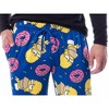 Seven Times Six The Simpsons Mens' Homer Sprinkles Donuts Sleep Pajama Jogger Pants Blue - 4 of 4