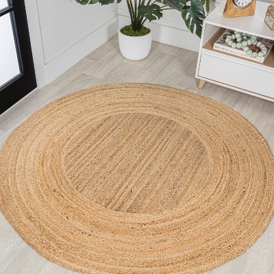 4' Round Harmony Boho Jute Circle, Natural - Jonathan Y : Target