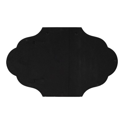 Rowla Scalloped Silver Stainless Steel Wall Mirror