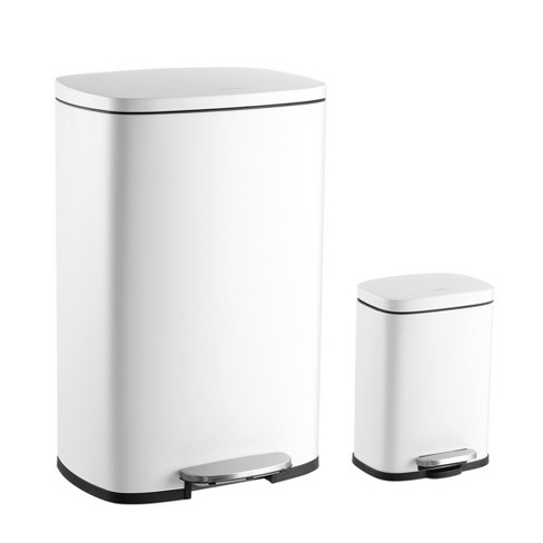 happimess Connor Rectangular 13-Gallon Trash Can with Soft-Close Lid and FREE Mini Trash Can - image 1 of 4