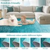 Washable Rug, Modern Abstract Area Rug Medallion Pattern Rugs, Stain Resistant Non-Slip Living Room Bedroom Area Rug - 3 of 4