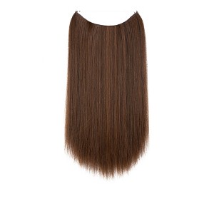 Alilang Longe Straight Natural Hair Extensions One Piece Invisible Wire Hair Extensions with Clip ins 22Inch for Women - 1 of 3