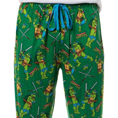 Teenage Mutant Ninja Turtles Men's Tossed Print Sleep Pajama Pants For Adults