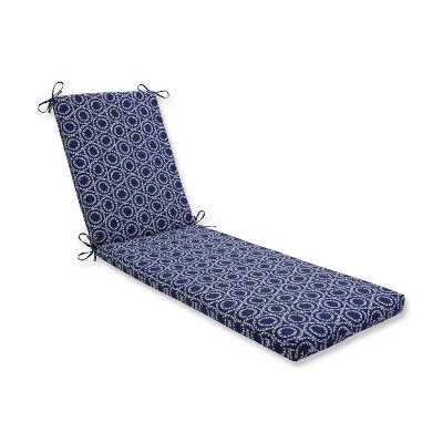 Indoor/Outdoor Ring A Bell Navy Chaise Lounge Cushion - Pillow Perfect