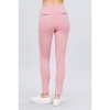Slickblue Women's Ponte Pants with Waist Elastic Band, Casual Trousers, Flexible Fit, S/M/L, Deep Mustard/Pink - 2 of 4