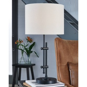 Baronvale Metal Table Lamp Black - Signature Design by Ashley: Adjustable, UL Listed, Modern Decor - 1 of 3
