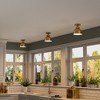Hudson and Canal 8" Semi Flush Mount with Metal Shade - 4 of 4