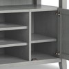 54" Wood TV Media Stand with Two Side Doors, Adjustable Shelves and Cord Management for Living Room and Bedroom - 4 of 4