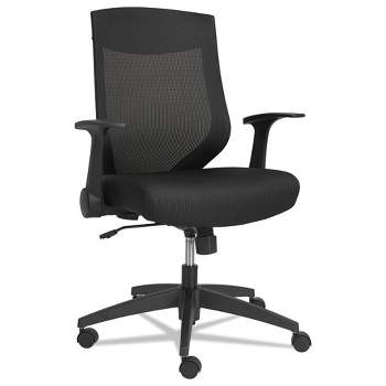 Alera Alera EB-K Series Synchro Mid-Back Flip-Arm Mesh Chair, Supports Up to 275 lb, 18.5“ to 22.04" Seat Height, Black