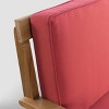 Peyton 2pc Acacia Wood Loveseat and Coffee Table Set - Teak/Red - Christopher Knight Home - 4 of 4