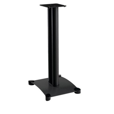 Sanus 26-Inch Black Steel Speaker Stands with Isolation Pads