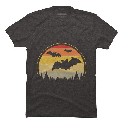 Men's Design By Humans Vintage Retro Vampire Bats Halloween Costume By Chos T-Shirt