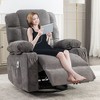 NicBex Massage Recliner Chair with Heating Modern Power Lift Accent Chair with Side Pocket and USB Port for Living Room, Bedroom - 2 of 4