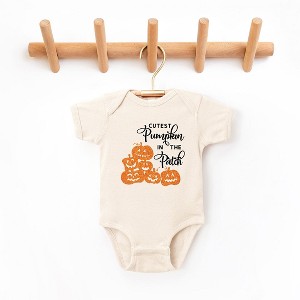 The Juniper Shop Cutest Pumpkin In The Patch Glitter Baby Bodysuit - 1 of 3