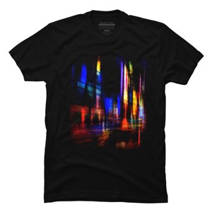 Men's Design By Humans city at night By hkartist T-Shirt - 1 of 4
