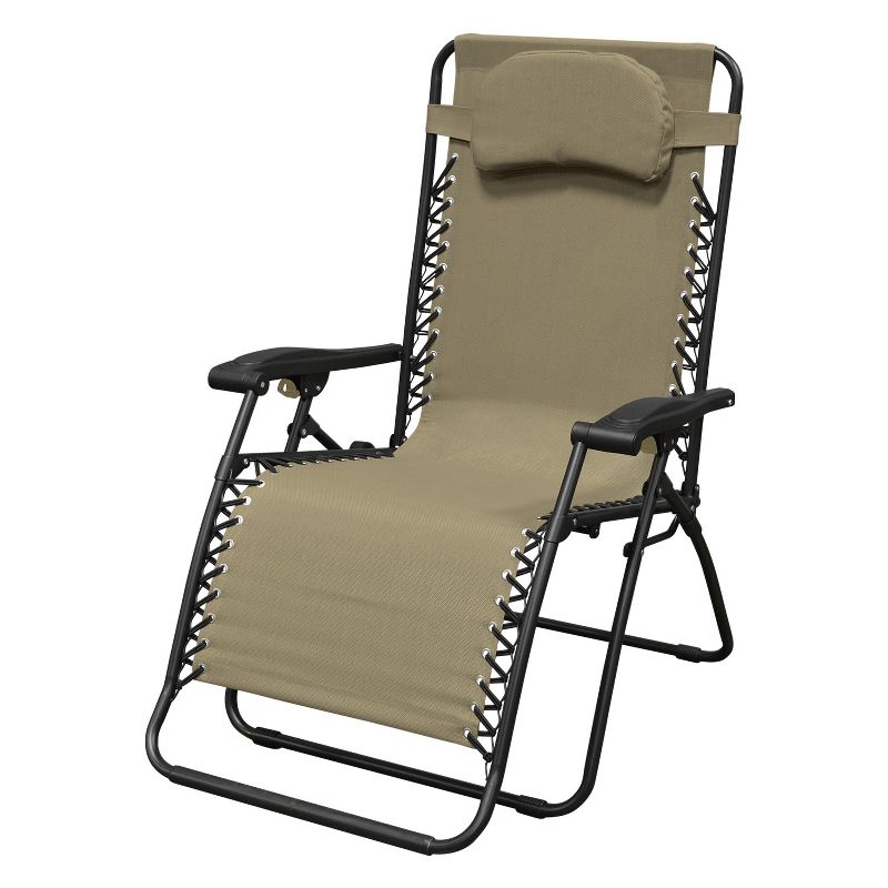 Oversized Infinity Zero Gravity Chair - Beige - Caravan, 1 of 6
