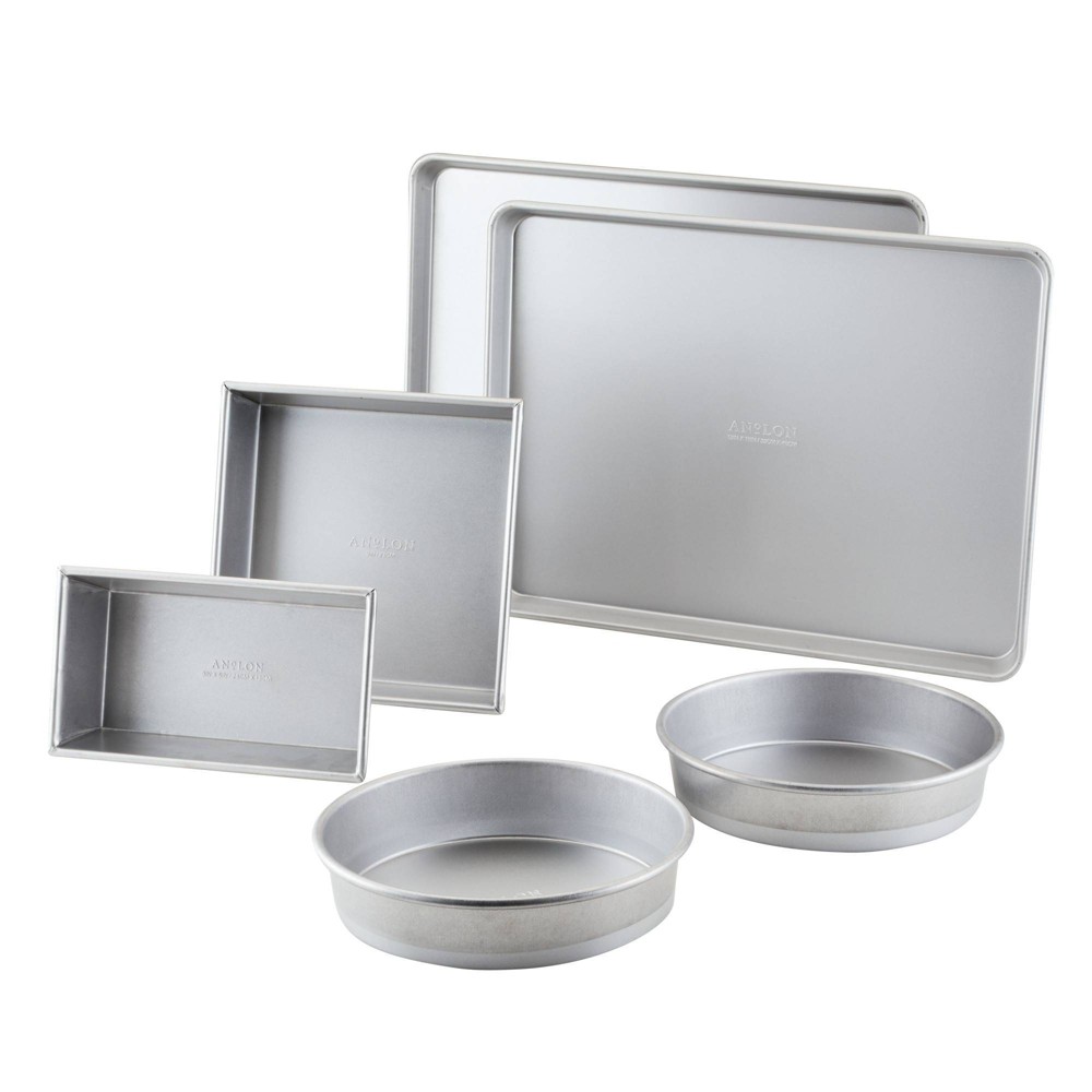 Photos - Bakeware Anolon 6pc Aluminized Steel Baking Pan Set Silver 