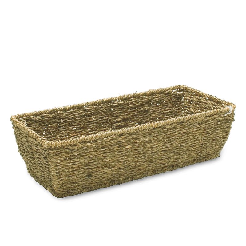 tagltd Brown Small Rectangular Seagrass Basket, 4.0L x 6.5W x 4.0H inches, 1 of 2
