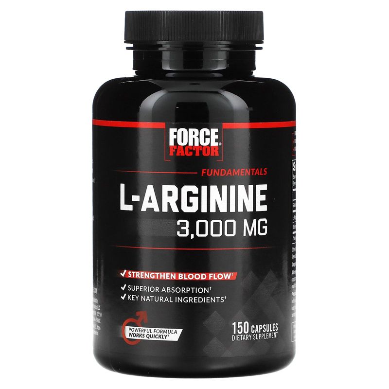 Force Factor L-Arginine, 600 mg, 150 Capsules, 3 of 4
