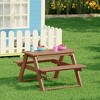 WestinTrends Malibu Outdoor Patio Kids HDPE Plastic Picnic Bench Table - 2 of 4