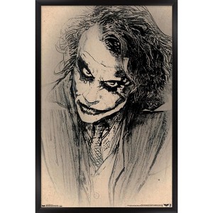 Trends International DC Comics Movie - The Dark Knight - The Joker - Sketch Framed Wall Poster Prints - 1 of 4