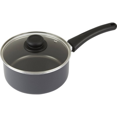 GoodCook 3qt Everyday Sauce Pan: Nonstick Aluminum, Dishwasher-Safe, Gas & Electric Compatible, Includes Lid, 8.5" Diameter