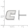 Black Bow Jewelry 14k White Gold Tennessee at Chattanooga Mocs NCAA Post Earrings - 2 of 3