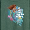 Women's - Disney - The Little Mermaid Lightweight French Terry Wide Neck Long Sleeve Shirt - 2 of 4