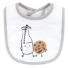 Hudson Baby Infant Cotton Bib and Sock Set 5pk, Milk And Cookies, One Size - 4 of 4