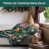 Lomsoe Christmas Throw Blanket, Winter Xmas Holiday Festival Cute Plaid Snowman Santa Gingerbread Blanket for Women Men. - 3 of 4
