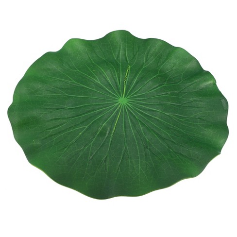 Unique Bargains Artificial Lotus Leaves For Garden Ponds Pool ...