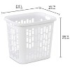 Sterilite Ultra Easy Carry 2 Bushel Plastic Combination Laundry Basket and Dirty Clothes Hamper with Vents for Bedroom and Bathroom - 3 of 3