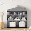 Toy Storage Organizer White Kids Bookshelf - 2 of 4