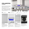 Cosmo COS-668ICS750 30 in. Lumin Collection 380 CFM Ducted Island Range Hood, Soft Touch Controls, LED Lights, Stainless Steel - 3 of 4