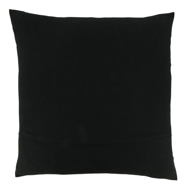 20&#34;x20&#34; Oversize Embroidered Crosses Design with Poly Filling Square Throw Pillow Black - Saro Lifestyle, 3 of 5
