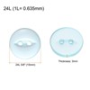 Unique Bargains Round Resin 2-Hole Fish Eye Craft Replacement Sewing Button 10 Pcs - 2 of 4